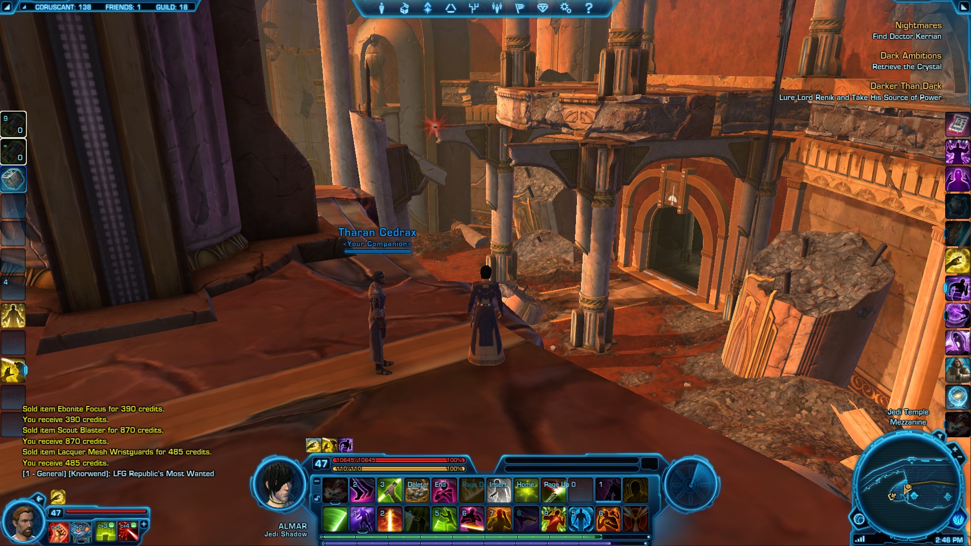 Coruscant Strength Datacron in the distance